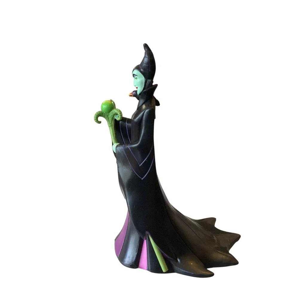 Disney Maleficent Sleeping Beauty PVC Figure 4 Inch Villain with Staff and Raven